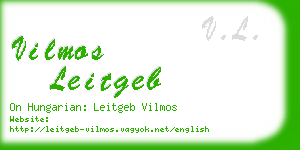 vilmos leitgeb business card